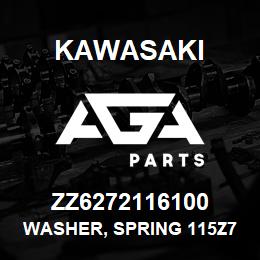 ZZ6272116100 Kawasaki WASHER, SPRING 115Z7 | AGA Parts