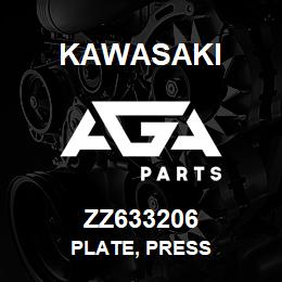 ZZ633206 Kawasaki PLATE, PRESS | AGA Parts