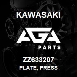 ZZ633207 Kawasaki PLATE, PRESS | AGA Parts