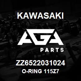 ZZ6522031024 Kawasaki O-RING 115Z7 | AGA Parts