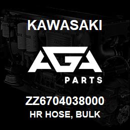 ZZ6704038000 Kawasaki HR HOSE, BULK | AGA Parts