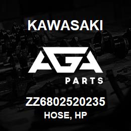 ZZ6802520235 Kawasaki HOSE, HP | AGA Parts