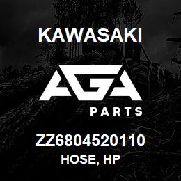 ZZ6804520110 Kawasaki HOSE, HP | AGA Parts