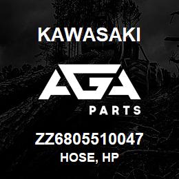 ZZ6805510047 Kawasaki HOSE, HP | AGA Parts