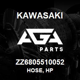 ZZ6805510052 Kawasaki HOSE, HP | AGA Parts