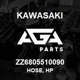 ZZ6805510090 Kawasaki HOSE, HP | AGA Parts