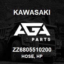 ZZ6805510200 Kawasaki HOSE, HP | AGA Parts