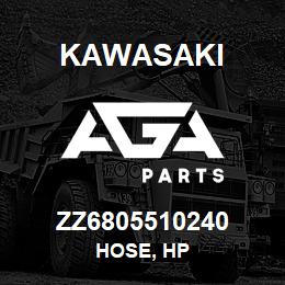 ZZ6805510240 Kawasaki HOSE, HP | AGA Parts