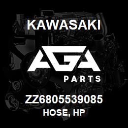 ZZ6805539085 Kawasaki HOSE, HP | AGA Parts