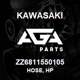 ZZ6811550105 Kawasaki HOSE, HP | AGA Parts