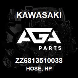 ZZ6813510038 Kawasaki HOSE, HP | AGA Parts