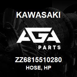 ZZ6815510280 Kawasaki HOSE, HP | AGA Parts