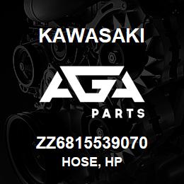 ZZ6815539070 Kawasaki HOSE, HP | AGA Parts