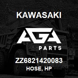 ZZ6821420083 Kawasaki HOSE, HP | AGA Parts