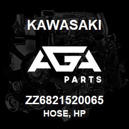 ZZ6821520065 Kawasaki HOSE, HP | AGA Parts