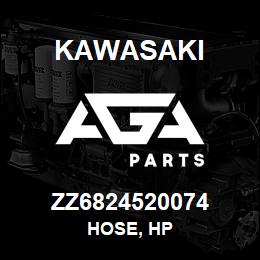 ZZ6824520074 Kawasaki HOSE, HP | AGA Parts