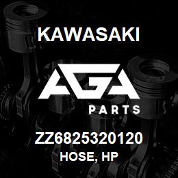 ZZ6825320120 Kawasaki HOSE, HP | AGA Parts