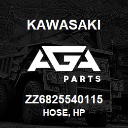 ZZ6825540115 Kawasaki HOSE, HP | AGA Parts