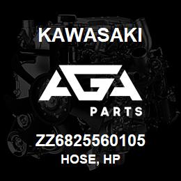 ZZ6825560105 Kawasaki HOSE, HP | AGA Parts