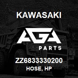 ZZ6833330200 Kawasaki HOSE, HP | AGA Parts