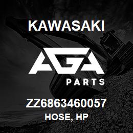 ZZ6863460057 Kawasaki HOSE, HP | AGA Parts