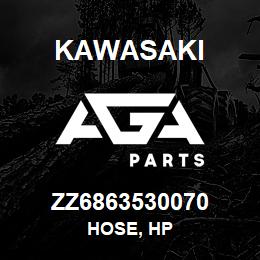 ZZ6863530070 Kawasaki HOSE, HP | AGA Parts