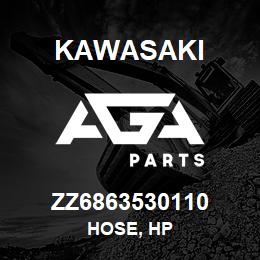 ZZ6863530110 Kawasaki HOSE, HP | AGA Parts