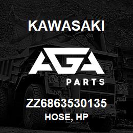 ZZ6863530135 Kawasaki HOSE, HP | AGA Parts