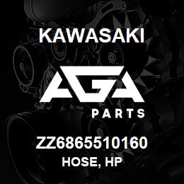 ZZ6865510160 Kawasaki HOSE, HP | AGA Parts