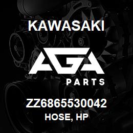 ZZ6865530042 Kawasaki HOSE, HP | AGA Parts