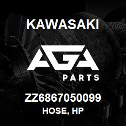 ZZ6867050099 Kawasaki HOSE, HP | AGA Parts