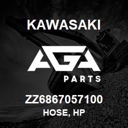 ZZ6867057100 Kawasaki HOSE, HP | AGA Parts