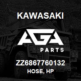 ZZ6867760132 Kawasaki HOSE, HP | AGA Parts