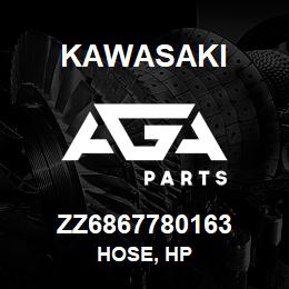 ZZ6867780163 Kawasaki HOSE, HP | AGA Parts