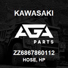 ZZ6867860112 Kawasaki HOSE, HP | AGA Parts