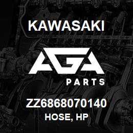 ZZ6868070140 Kawasaki HOSE, HP | AGA Parts