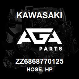 ZZ6868770125 Kawasaki HOSE, HP | AGA Parts