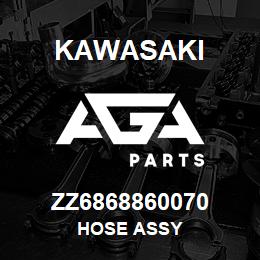 ZZ6868860070 Kawasaki HOSE ASSY | AGA Parts