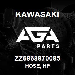 ZZ6868870085 Kawasaki HOSE, HP | AGA Parts