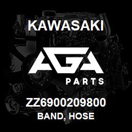 ZZ6900209800 Kawasaki BAND, HOSE | AGA Parts