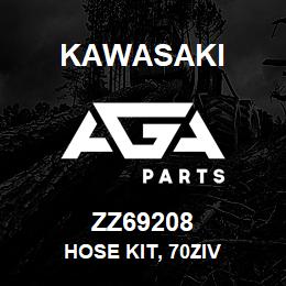 ZZ69208 Kawasaki HOSE KIT, 70ZIV | AGA Parts