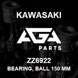 ZZ6922 Kawasaki BEARING, BALL 150 MM. OD | AGA Parts