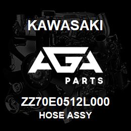 ZZ70E0512L000 Kawasaki HOSE ASSY | AGA Parts