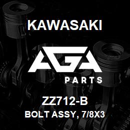 ZZ712-B Kawasaki BOLT ASSY, 7/8X3 | AGA Parts