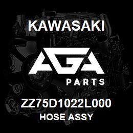 ZZ75D1022L000 Kawasaki HOSE ASSY | AGA Parts