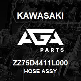 ZZ75D4411L000 Kawasaki HOSE ASSY | AGA Parts