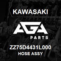 ZZ75D4431L000 Kawasaki HOSE ASSY | AGA Parts