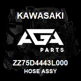 ZZ75D4443L000 Kawasaki HOSE ASSY | AGA Parts