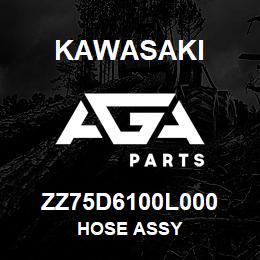 ZZ75D6100L000 Kawasaki HOSE ASSY | AGA Parts