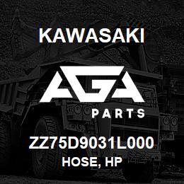 ZZ75D9031L000 Kawasaki HOSE, HP | AGA Parts